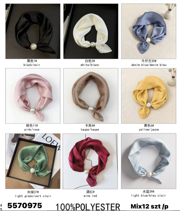 Chuska damska Roz Standard, Mix kolor Paczka 12 szt 1